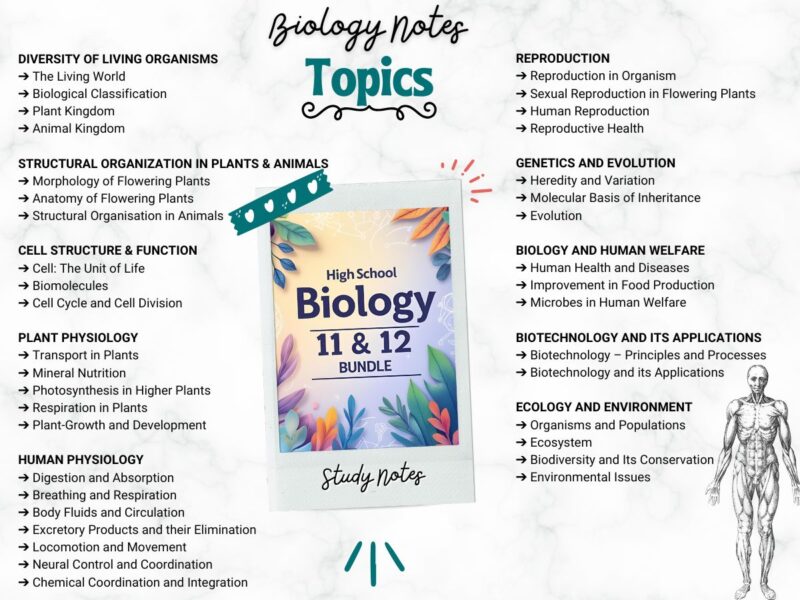 High School Science Notes PDF (Physics, Chemistry & Biology)