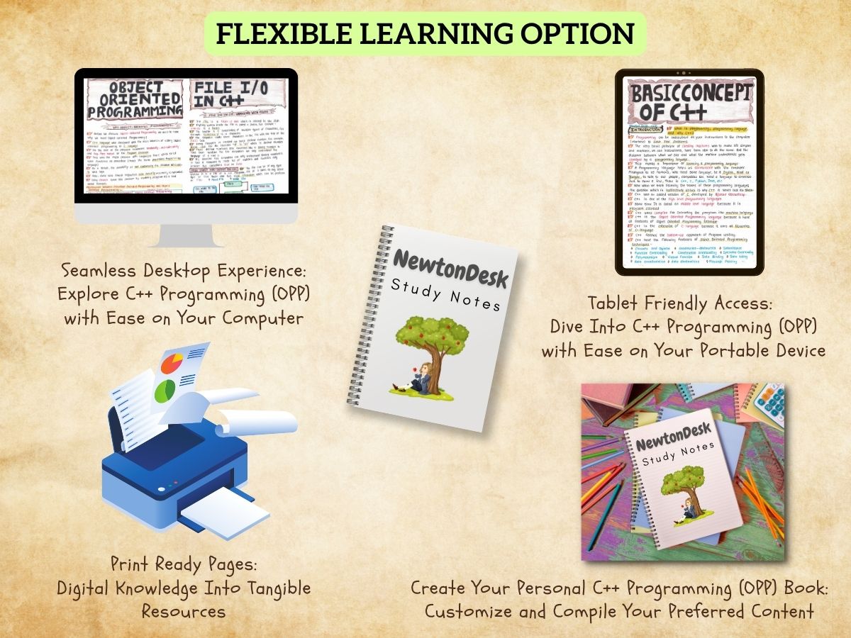 cpp programming language study notes printable pdf guide