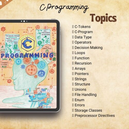 c programming color handwritten notes index or syllabus for usa students