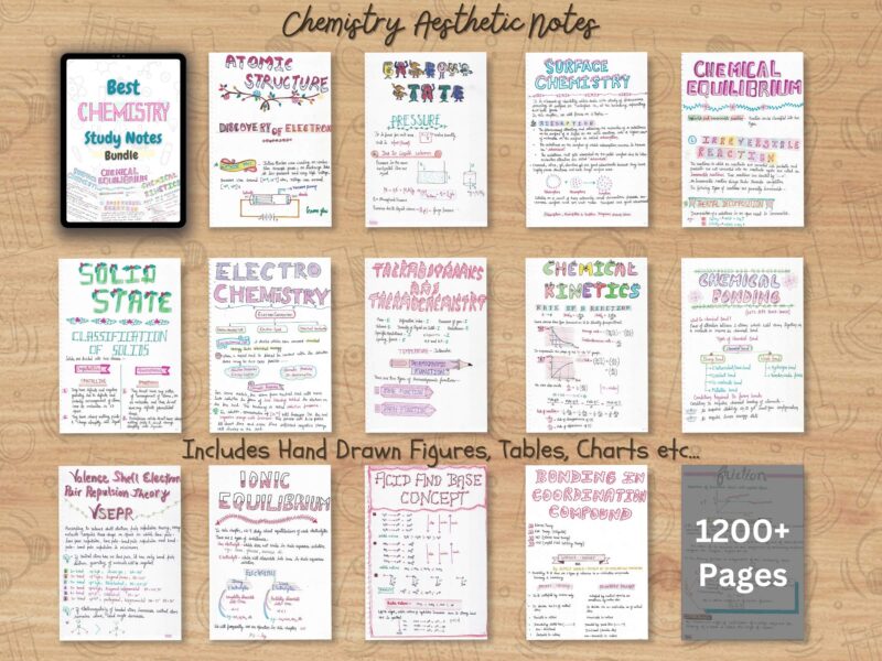Chemistry Aesthetic Notes PDF | for High School Grade 11th and 12th - Image 3