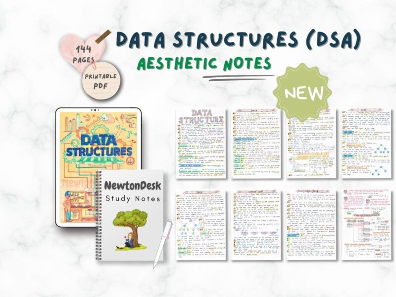 Data Structures & Algorithms (DSA) Aesthetic Study Notes [PDF] - NewtonDesk