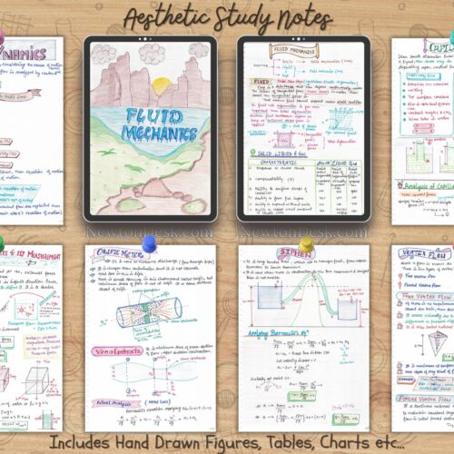 fluid mechanics aesthetic notes samples image for bachelor of civil and mechanical engineering of fe (ncees)