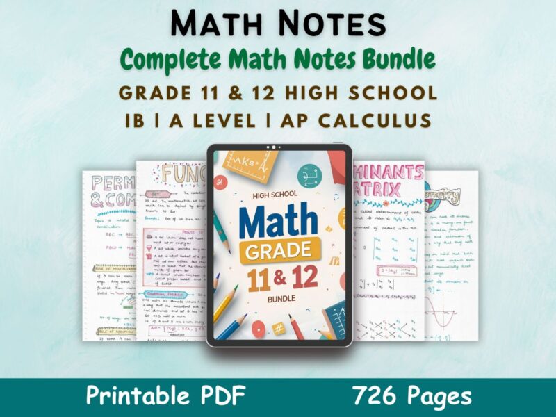 Complete Math Notes PDF for A Level & AP Exams - Full Revision | NewtonDesk