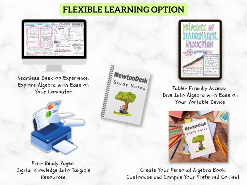 Algebra Aesthetic Notes PDF | for High School Math Grade 11 - Image 5