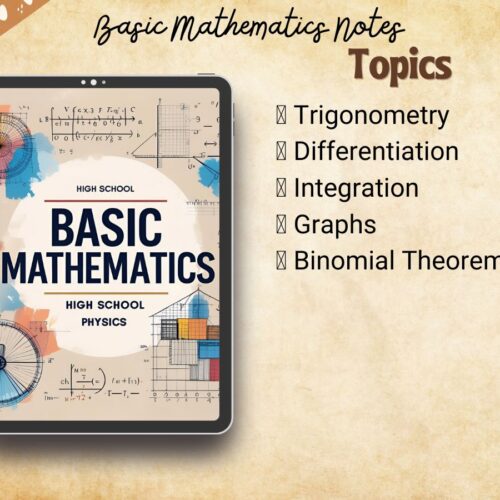 Basic math handwritten aesthetic notes pdf index or syllabus for United states AP physics student