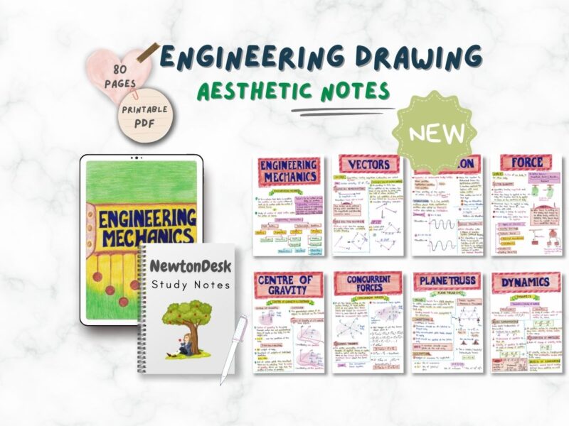 Engineering Mechanics Aesthetic Notes PDF | for Engineering Courses Bachelor of Engineering | Btech | GATE - Image 4