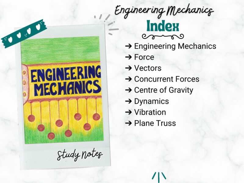 Engineering Mechanics Aesthetic Notes PDF | for Engineering Courses Bachelor of Engineering | Btech | GATE - Image 2