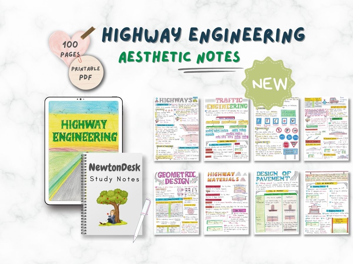 Highway Engineering Aesthetic Notes PDF | for Civil Engineering Course BEng | BTech | GATE - Image 4