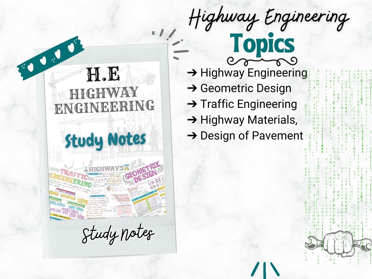 Highway Engineering Aesthetic Notes PDF | for Civil Engineering Course BEng | BTech | GATE - Image 2