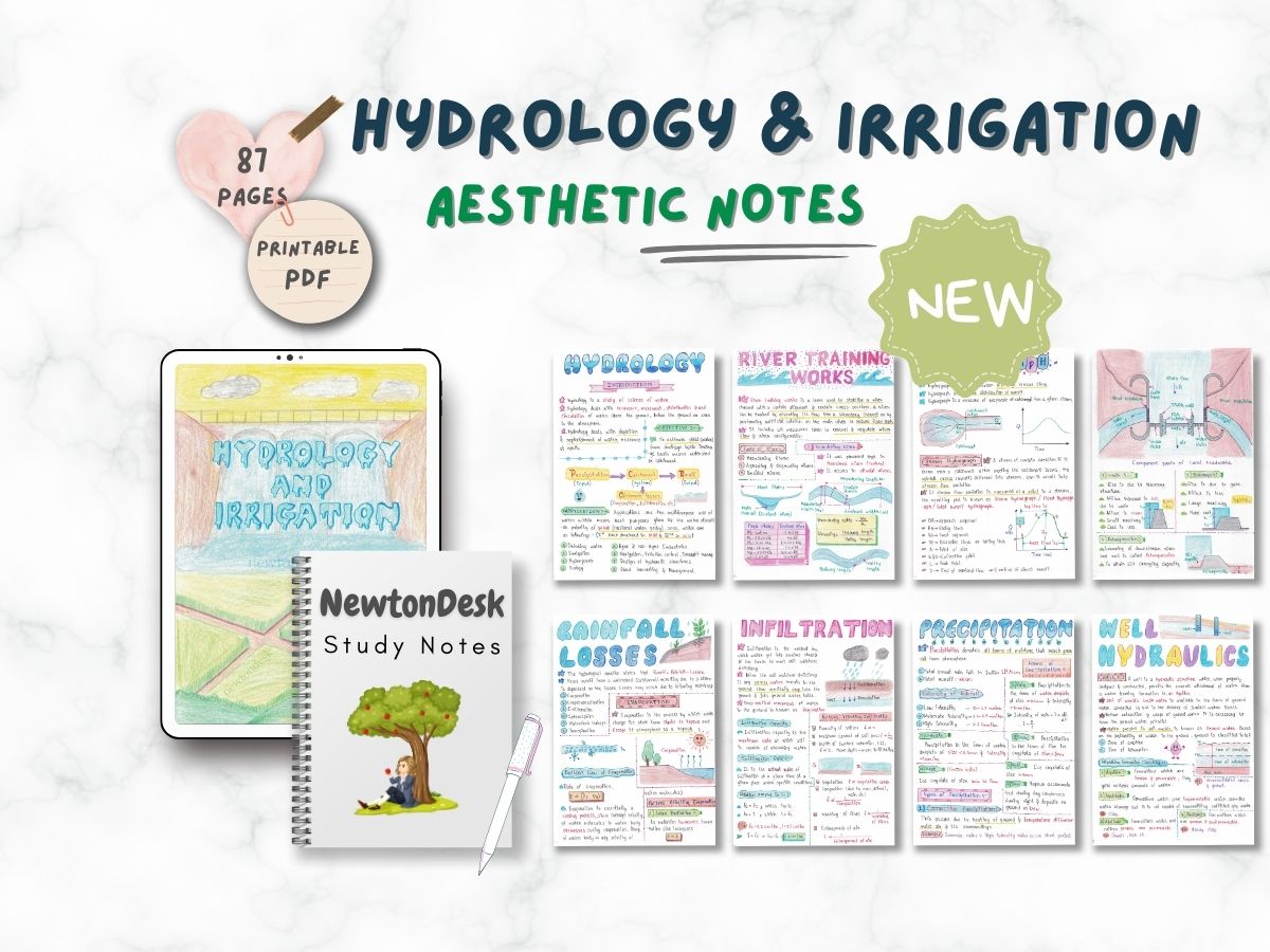 Hydrology and Irrigation Aesthetic Notes PDF | for Civil Engineering Course BEng | BTech | GATE - Image 4