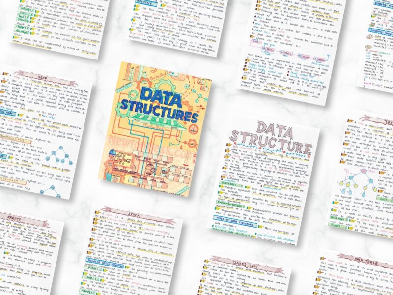 Programming Aesthetic Notes Bundle | 5 Courses | C, C++ (OOPs), Data Structures (DSA), JAVA and PYTHON Programming | Aesthetic Study Notes [PDF] - Image 8