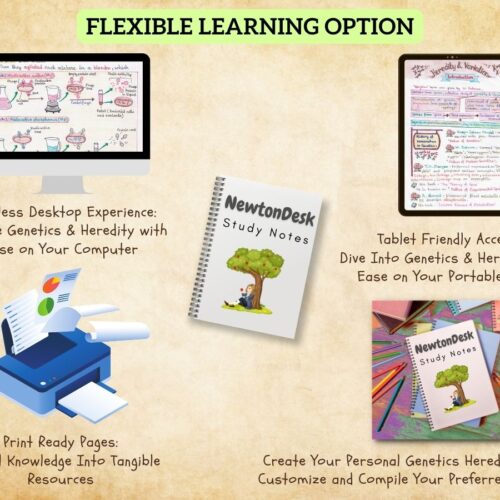 a level high school genetics heredity and evolution biology aesthetic notes Pdf printing guide for high school grade 12